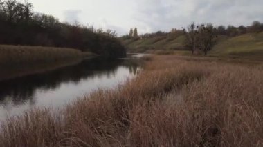 Anteni: Tiasmyn Kanyon Kamianka town, Ukrayna, sonbahar yakınındaki
