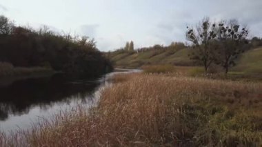 Anteni: Tiasmyn Kanyon Kamianka town, Ukrayna, sonbahar yakınındaki