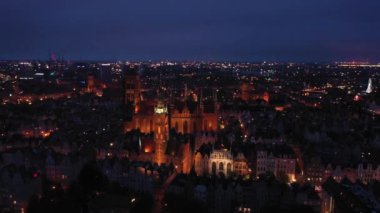 Hava: Gdansk eski şehir gece