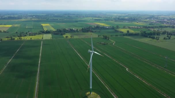 Les Centrales Éoliennes Dans Domaine Agricole — Video