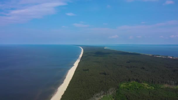 Vista Aérea Saliva Del Vístula Verano — Vídeos de Stock