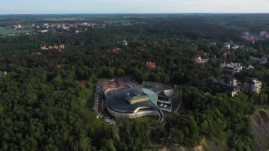 Svetlogorsk tatil kasabasının hava manzarası, Rusya