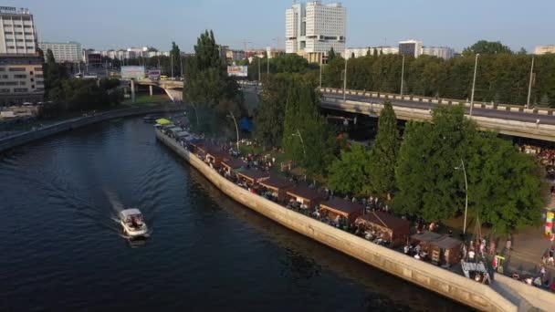 Kaliningrado Rusia Agosto 2019 Multitud Personas Festival Europeo Comida Callejera — Vídeo de stock