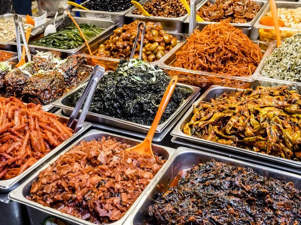 Comida Tradicional Coreana Fermentada Mercado Gwangjang Seúl Corea Del Sur —  Fotos de Stock