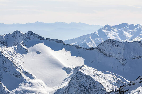 Вид на Альпы, Австрия, Штубай