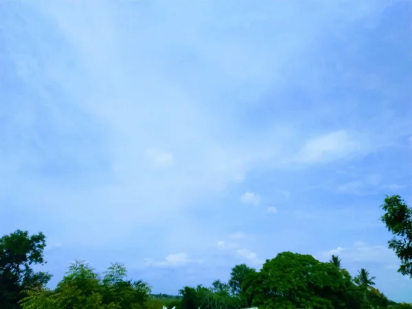 Bel Cielo Fresco Blu Con Sguardo Gradiente — Foto Stock