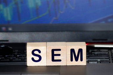 Harfli 3 Oyuncak Ahşap Blok: Açık gri arkaplan ile Tahta Masa Üzerinde SEM