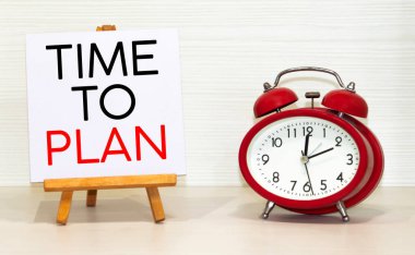 Konsept planlama zamanı. ve çalar saat.