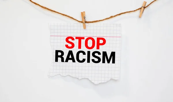 Say Racism Card Isolated White Background — Stock Photo, Image