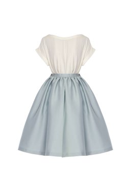 Etek ve bluz beyaz izole