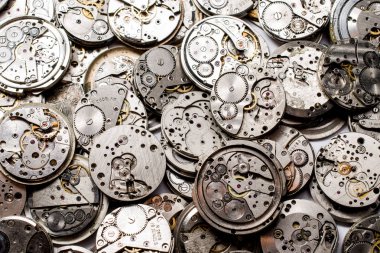 bozuk saat üstten görünüm dokusuna 