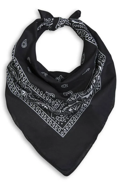 beyaz bir arka plan üzerinde klasik siyah bandana