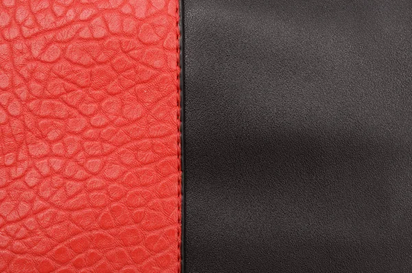 Design Texture Pelle Rosso Nera — Foto Stock