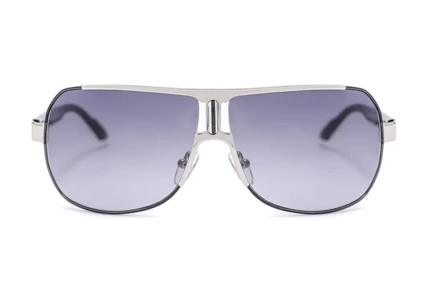 Herrensonnenbrille Metallgestell Isoliert Auf Weiß — Stockfoto
