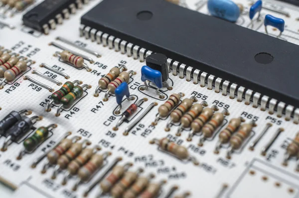 Microcircuit Schéma Électronique Texture — Photo