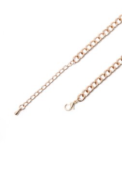 Beyaz arka plan üzerinde ince zincir