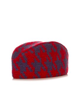 Kırmızı Bayan kış şapka