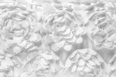 Gelinlik, doku, kumaş çiçek kumaş üzerine nakış