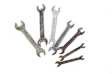 eski beyaz bir arka plan üzerinde anahtarı ayarla