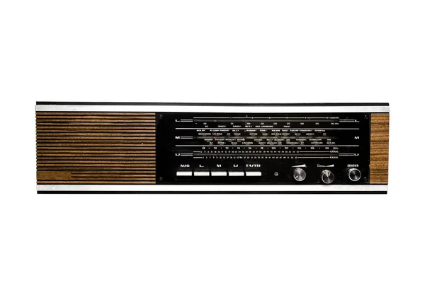 Vecchia Radio Sfondo Bianco — Foto Stock