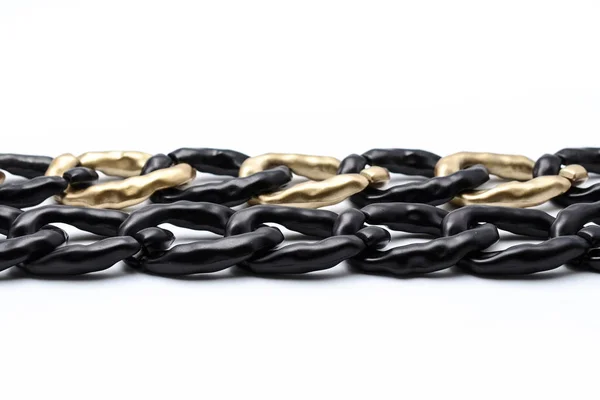 Thick Chain Isolated White — Stock Photo, Image