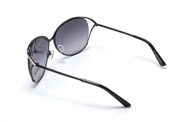 Damensonnenbrille Eisernen Rahmen Isoliert Auf Weiß — Stockfoto