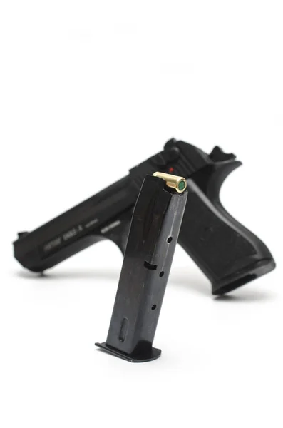 Negozio Pistole Sullo Sfondo Una Pistola — Foto Stock