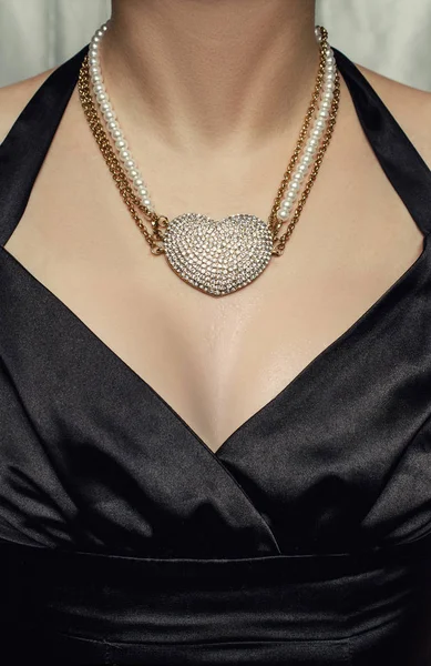 Necklace Neck — Stock Photo, Image