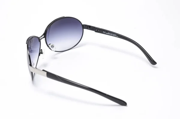 Mannen Zonnebrillen Metalen Frame Geïsoleerd Wit — Stockfoto