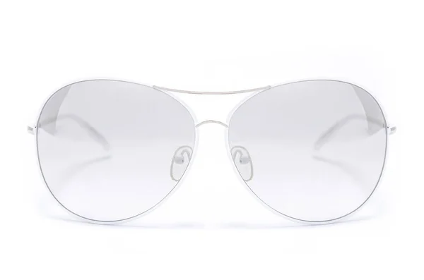 Gafas Sol Con Montura Hierro Azul Aisladas Blanco — Foto de Stock