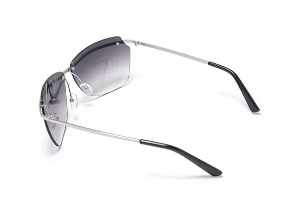 Gafas Sol Para Mujer Con Vidrio Marrón Aislado Blanco — Foto de Stock