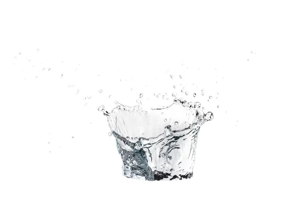 Water Spreading White Background Concept Refreshing — Stock Photo, Image