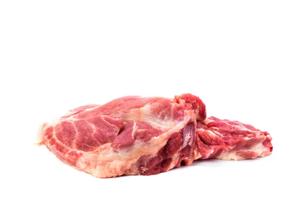 Fresh Pork Steak Isolated White Background — Stock Photo, Image