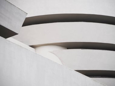 New York - 24 Mayıs 2019 - Guggenheim Müzesinin önünde, ön cephe müfrezesi