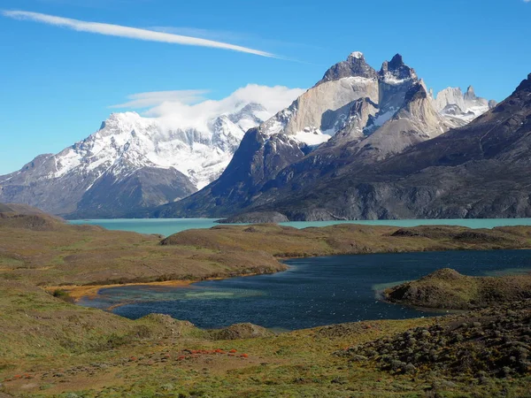 Cerro Paine Grade Národním Parku Torre Del Paine Patagonii — Stock fotografie