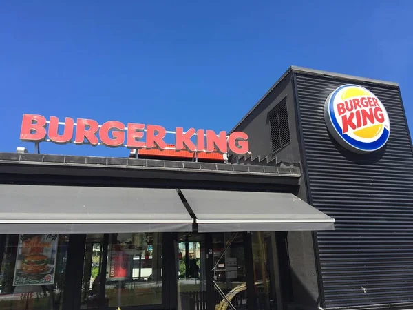 Akalla Suecia Junio 2018 Exterior Del Restaurante Hamburguesas Burger King — Foto de Stock