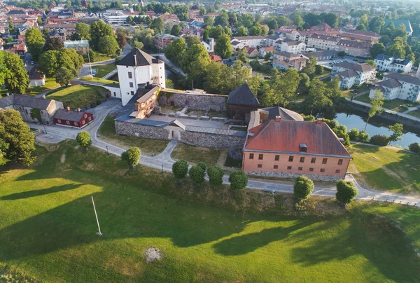 Nykoping Schweden Juni 2018 Luftaufnahme Des Alten Nykoping Schlosses Und — Stockfoto