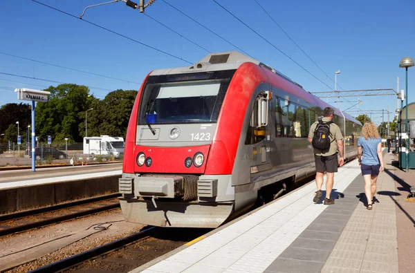 Kalmar Zweden Juni 2018 Zweedse Klasse Y31 Diesel Treinstel Itino — Stockfoto