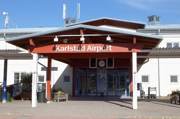 Карлстад Швеція Травня 2016 Вхід Карлстад Аеропорту Будівлі Аеровокзалу — стокове фото