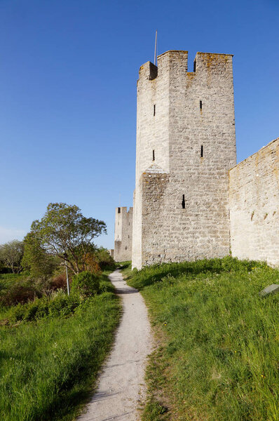 Tower in the Visby city wall located in the Swedish province of Gotland