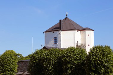 Ortaçağ Nykoping kalenin dış görünümü.