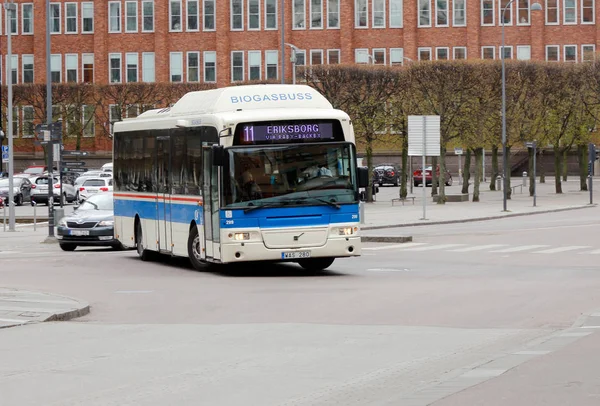 Vasteras Schweden Mai 2017 Ein Mit Biogas Betriebener Stadtbus Der — Stockfoto