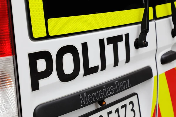 Norský policejní auto — Stock fotografie