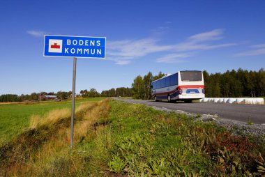 Otobüs Boden belediyesine girdi