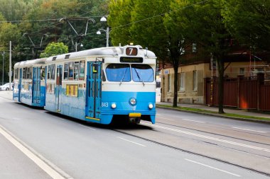 Aschbeergsgatan caddesinde tramvay