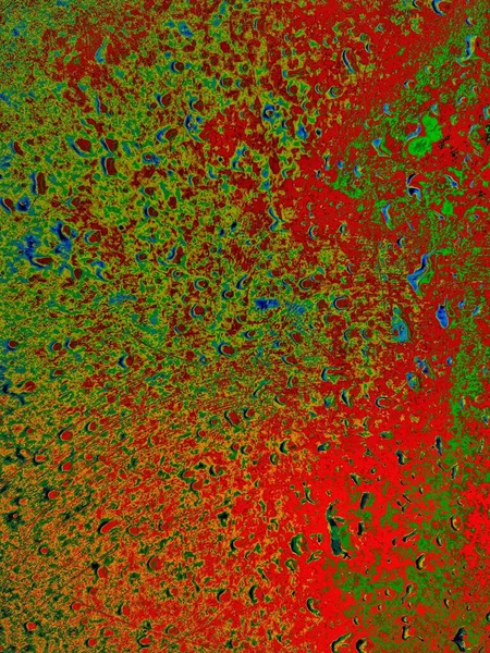 Токсичная Краска Красно Зеленого Цвета Измельченный Текстурированный Фон Пятна Смешаны — стоковое фото