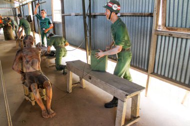 Hindistan cevizi hapishane müzesi. Vietnam Phu Quoc Adası