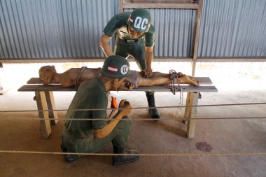 Hindistan cevizi hapishane müzesi. Vietnam Phu Quoc Adası