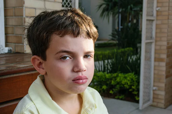 Jähriges Brasilianisches Kind Bei Einer Fotosession Der Kinderkrippe Einem Sonnigen — Stockfoto