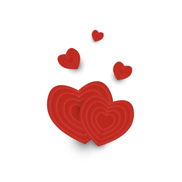 Schöne Herzen Für Den Valentinstag Oder Jede Andere Liebeseinladungskarte Bereit — Stockvektor